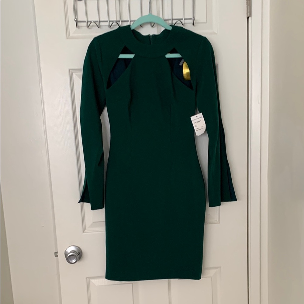 Alexia Admor emerald green Long Sleeve Dress